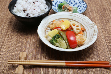 日本の食卓　クローズアップ　イメージ　