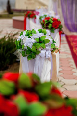 floral wedding ceremony