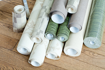 decorative finishing of walls of the apartment. tools