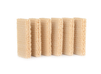 wafer cream isolated on white background