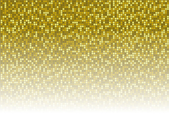 Gold Dotted Background - Mosaic Disco Pattern