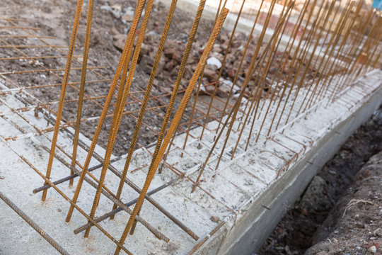Fundament mit Armierung