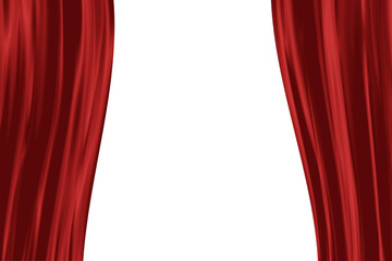 halboffener Theater-Vorhang