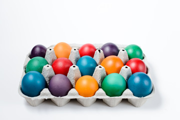 Easter colored eggs