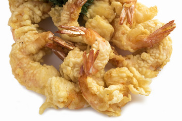 Shrimp tempura.