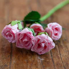 Naklejka premium roses of pink paper