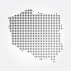 Polska, Kontur polski, zarys © milushka