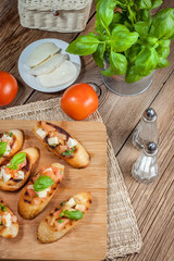 Appetizer bruschetta.