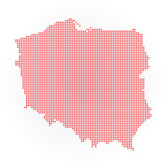 Polska, Kontur polski, zarys © milushka