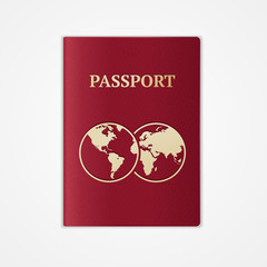 Vector passport. Flat Design