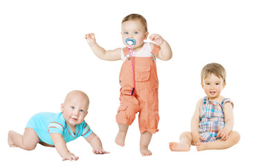 Children Baby  Active Growth, Kids Crawling Sitting Standing