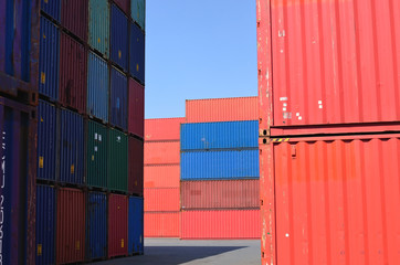 品川埠頭のコンテナヤード