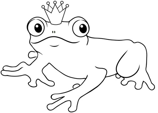 Der Froschkönig Ausmalbild