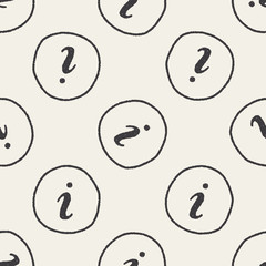 Doodle botton seamless pattern background