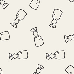 doodle nurse seamless pattern background