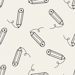 doodle pencil seamless pattern background