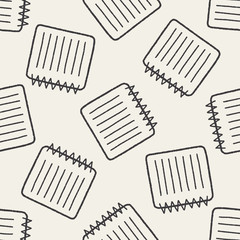 doodle notebook seamless pattern background