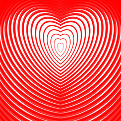 Obraz premium Design heart twisting movement illusion background