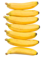 Naklejka na ściany i meble Banana fruit over white background