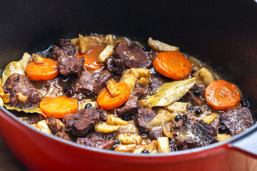 mutton meat with vegetables