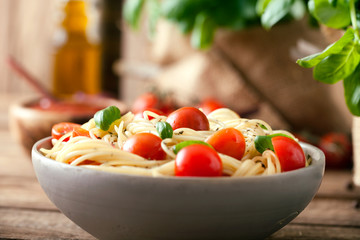 Pasta with olive oil
