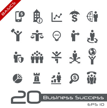 Business Icon Set -- Basics