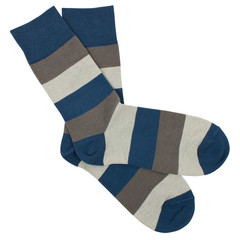 Pair of socks. Isolated on white background