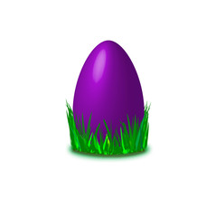 easter egg in purple