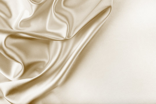 Golden Silk Fabric Texture
