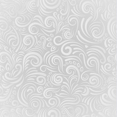 White floral seamless background