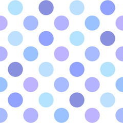 Seamless geometrical pattern with circles on a white background.