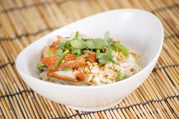 Egg Noodle with roast chicken