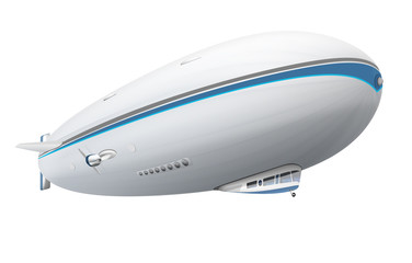 Zeppelin, Luftschiff, freigestellt © i-picture