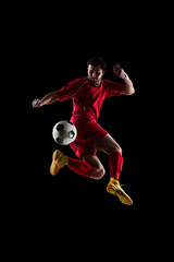soccer player in action