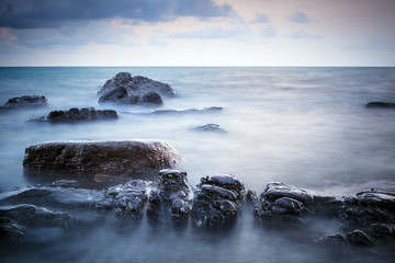 Sunset at the beach in Thailand island