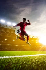Foto auf Acrylglas Soccer player in action © 103tnn