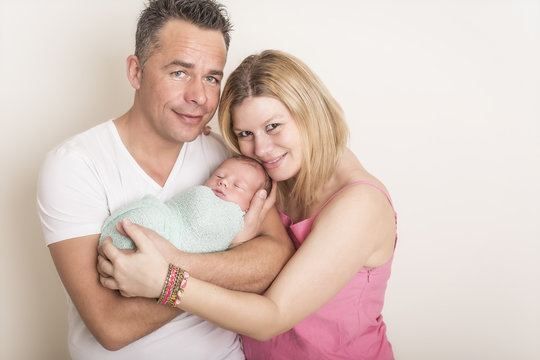 Newborn Familien mit Baby