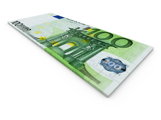 Obraz na płótnie Canvas euro puzzle