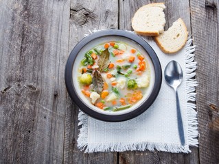 fresh vegetable soup..