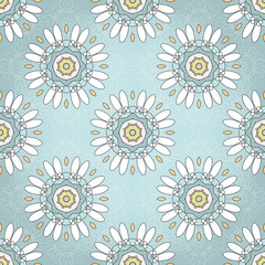 Seamless background with round elements