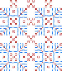 Ukrainian ornament cross