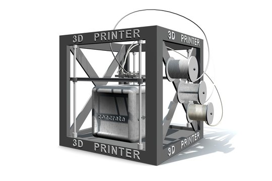 Een beton blok geprint met 3D printer