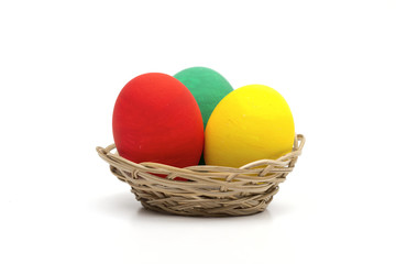 eggs on the white background