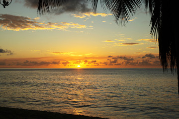 Obraz na płótnie Canvas sunset in Antigua