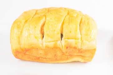 A bread isolated on white