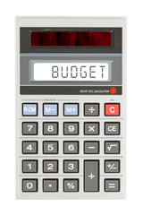 Old calculator - budgeting