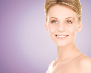 Fototapeta premium close up of beautiful young woman face