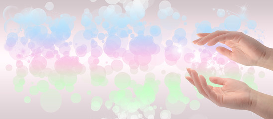 Healing hands website header