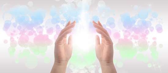 Healing hands website header