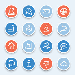 Web & internet icons set